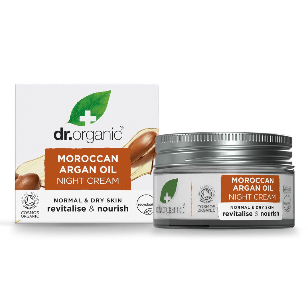 Crema de noche Aceite de Argán Marroquí para piel normal a seca 50ml - drorganic.es
