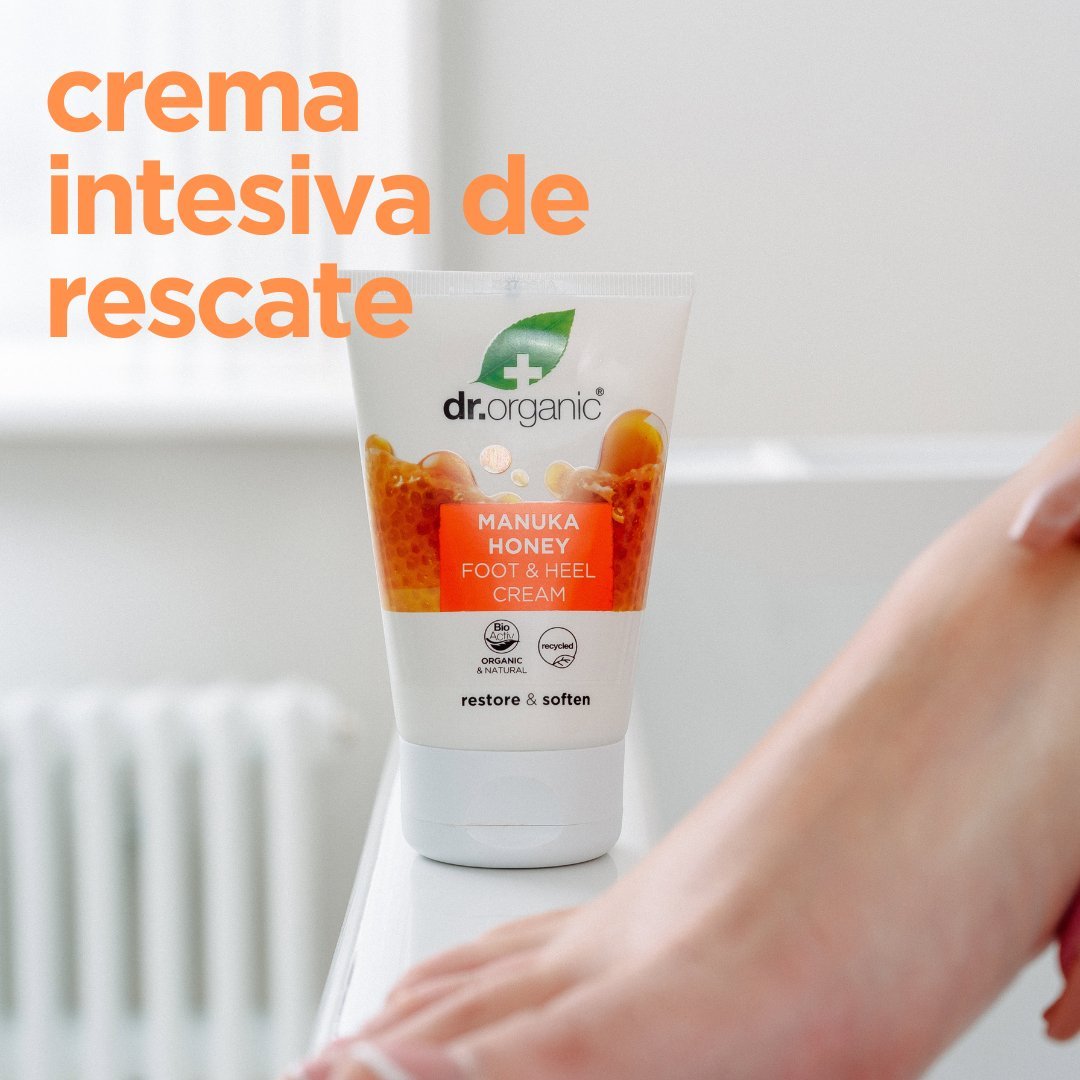 Crema de Pies y Talones Miel de Manuka 125ml - drorganic.es
