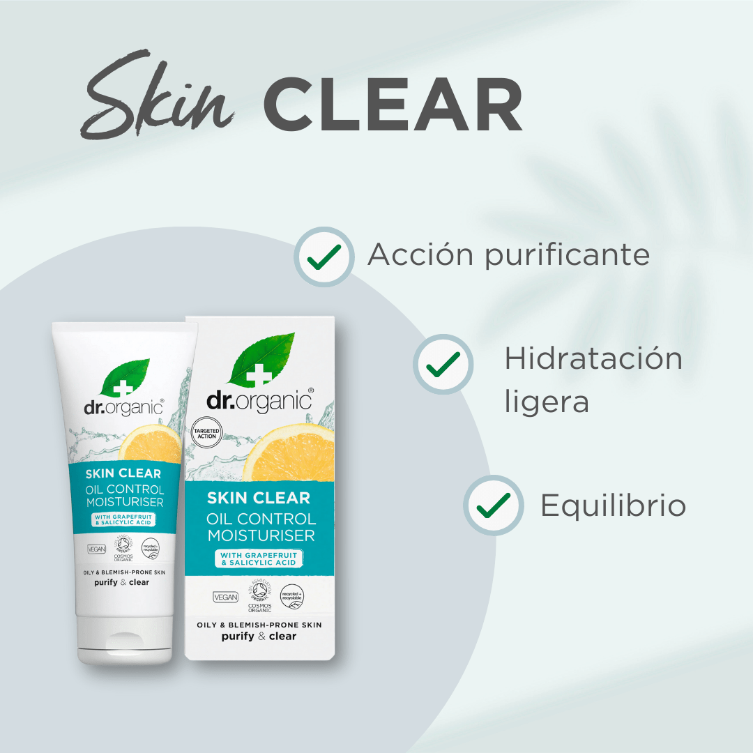Crema Hidratante Control de grasa 5 en 1 Skin Clear 50ml - drorganic.es