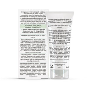 Crema hidratante de Caléndula para bebé 50ml - drorganic.es