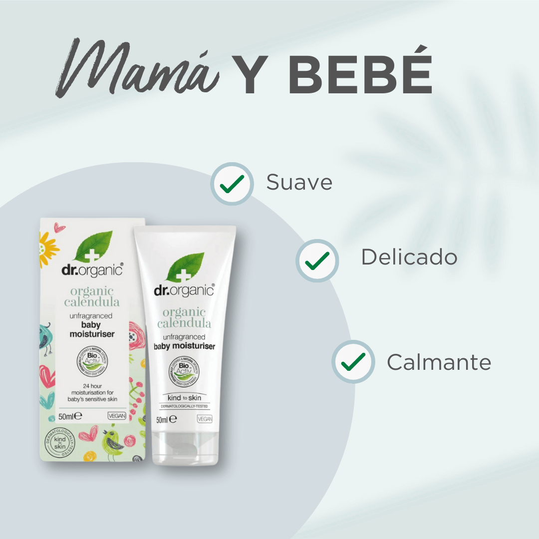 Crema hidratante de Caléndula para bebé 50ml - drorganic.es