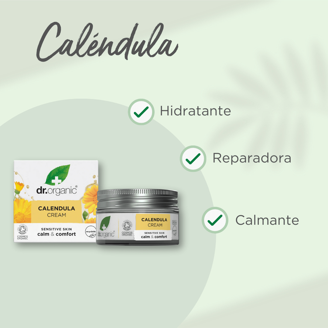 Crema hidratante de Caléndula para piel sensible 50ml - drorganic.es