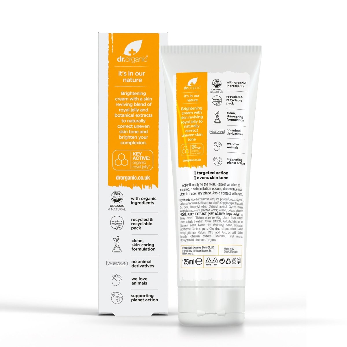 Crema ligera y luminosa Skin Expert con jalea real 125ml - drorganic.es