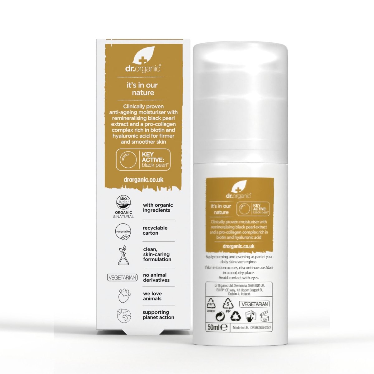 Crema Pro - Colágeno+ Perla Negra para todo tipo de piel 50ml - drorganic.es