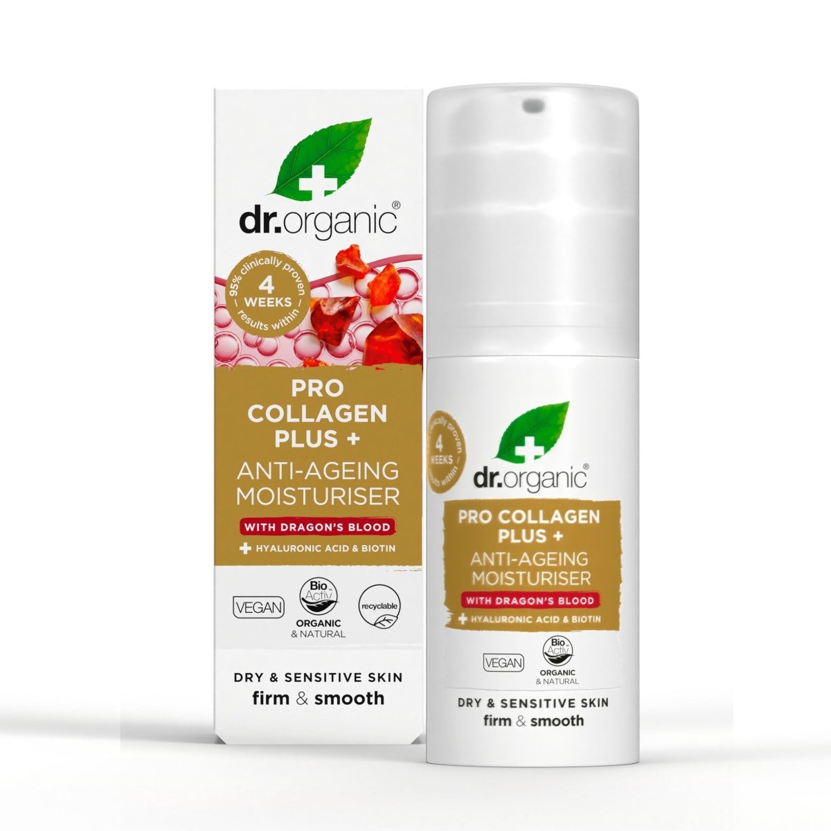 Crema Pro - Colágeno+ Sangre de Dragón para piel seca y sensible 50ml - drorganic.es