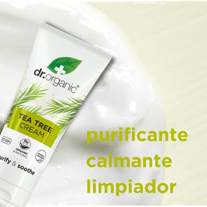 Crema purificante Árbol de Té para piel grasa o con problemas 50ml - drorganic.es