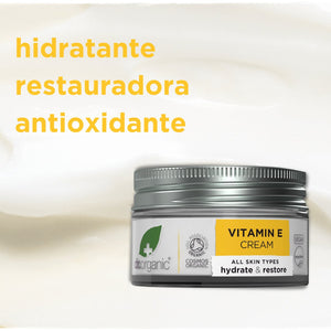 Crema Vitamina E para piel normal a seca 50ml - drorganic.es