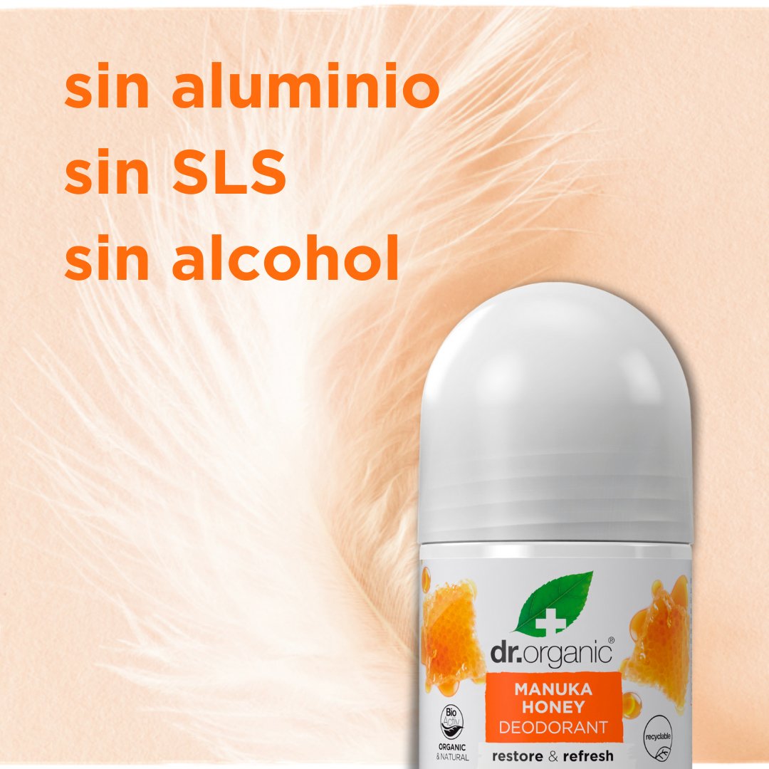 Desodorante de Miel de Manuka 50ml (Piel Seca) - drorganic.es