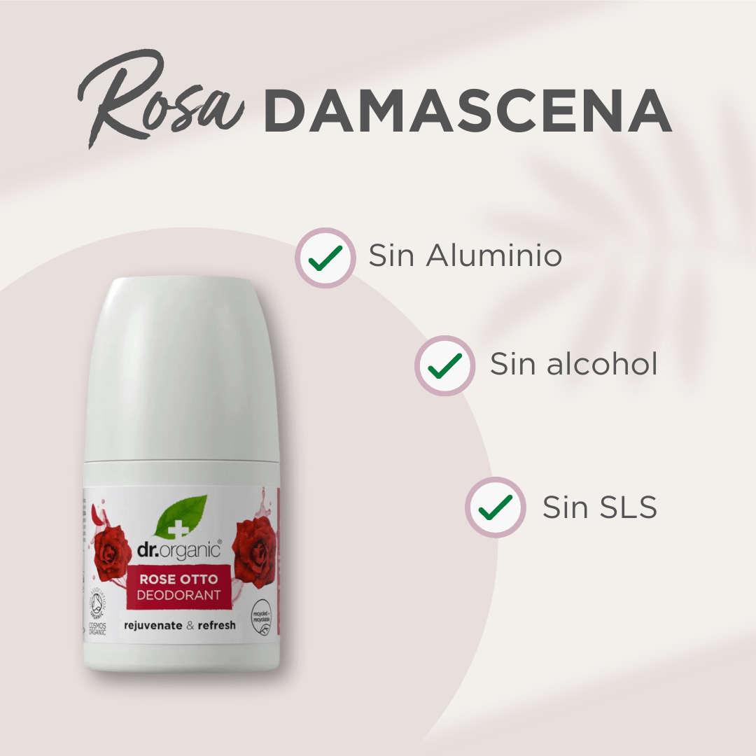 Desodorante Rosa Damascena 50ml - drorganic.es