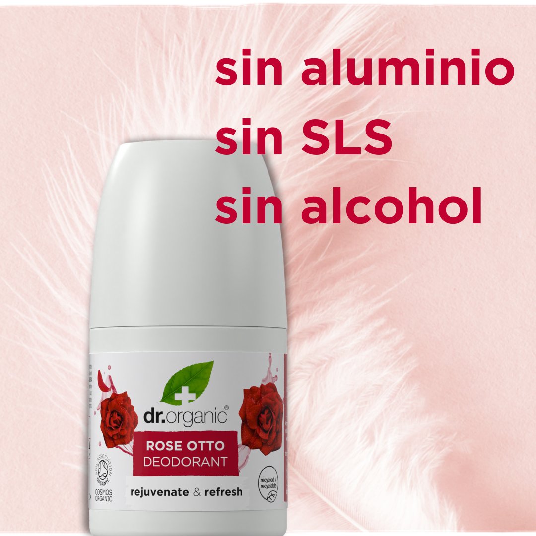 Desodorante de Rosa Damascena 50ml (Piel Madura) - drorganic.es