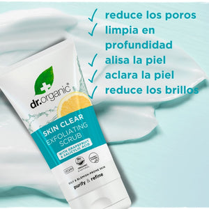 Exfoliante Facial Skin clear para piel acneica o manchas 150ml - drorganic.es