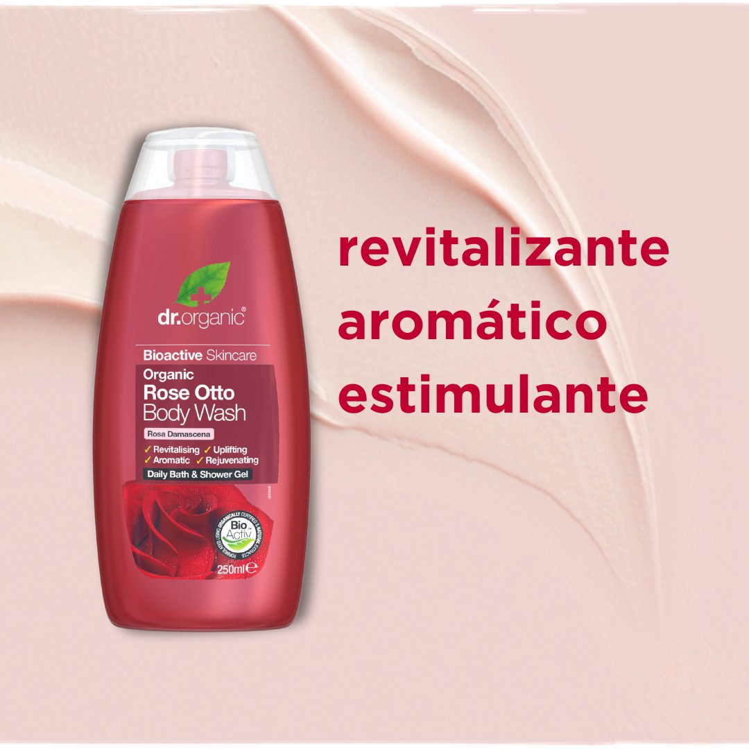 Gel de Ducha de Rosa Damascena 250ml (Piel Madura) - drorganic.es