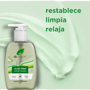 Jabón de manos Aloe Vera 250ml - drorganic.es