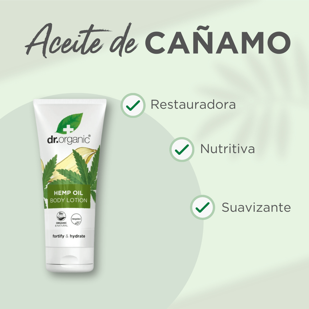 Loción corporal Aceite de Cáñamo 200ml - drorganic.es
