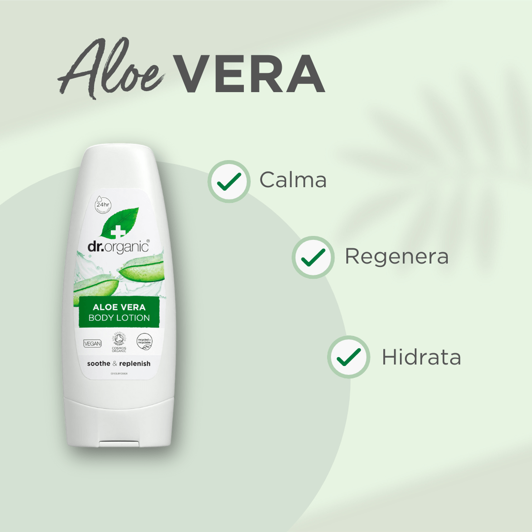 Loción Corporal de Aloe Vera para todo tipo de piel 200ml - drorganic.es