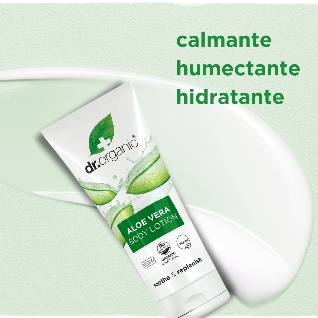 Loción Corporal de Aloe Vera para todo tipo de piel 200ml - drorganic.es