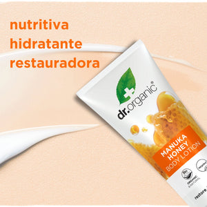 Loción Corporal de Miel de Manuka para piel seca 200ml - drorganic.es