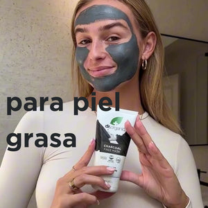 Mascarilla facial de Carbón activado para piel grasa 125ml - drorganic.es