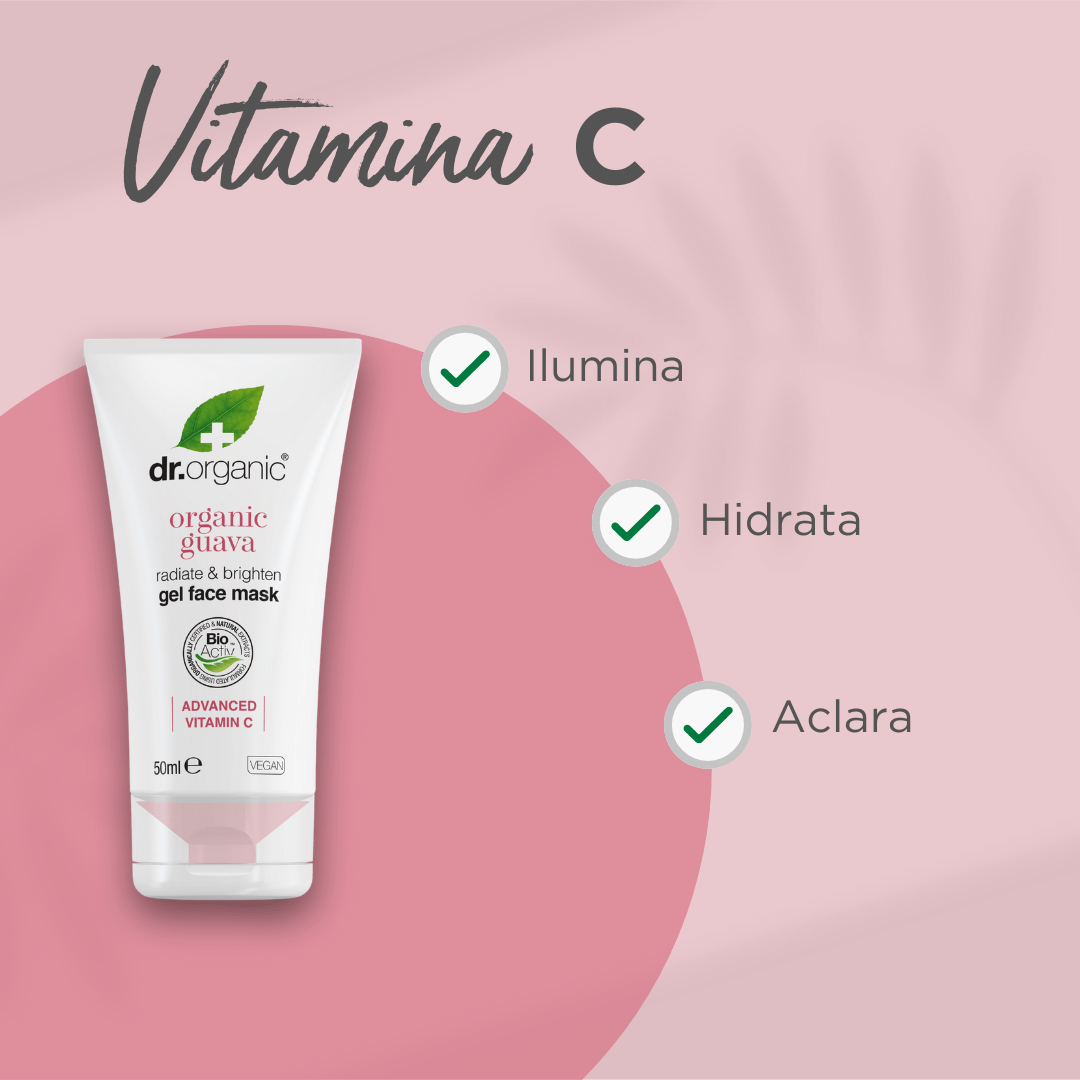 Mascarilla facial Vitamina C para piel cansada o apagada 125ml - drorganic.es