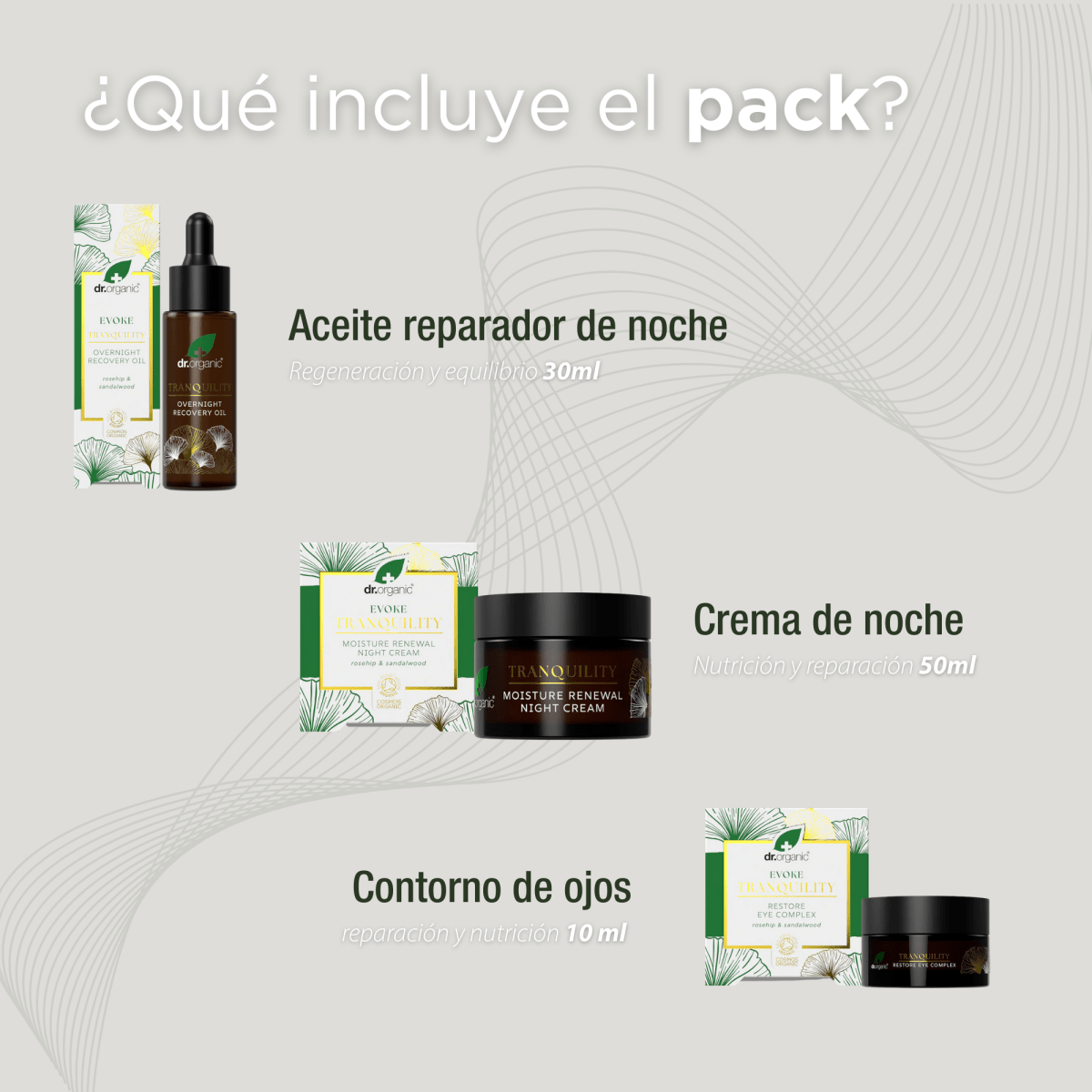 Pack Cuidado Facial "Tranquility" (Ritual Nocturno) - drorganic.es