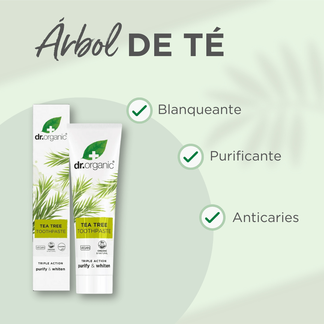 Pasta de dientes purificante de Árbol de Té 100ml - drorganic.es