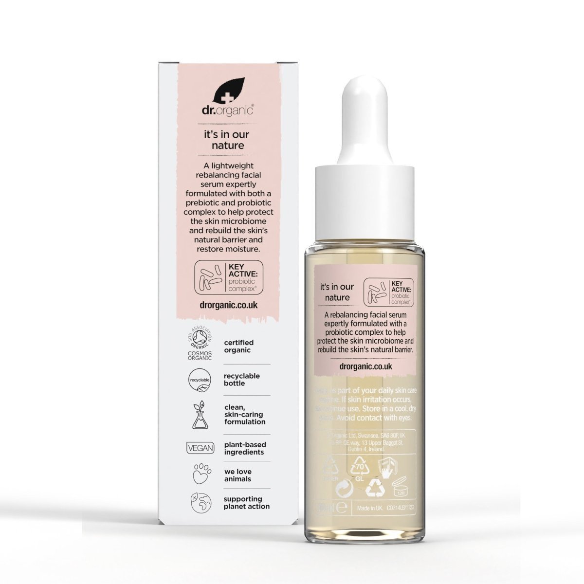 Sérum protector probiótico Skin Calm para pieles secas y estresadas 30ml - drorganic.es