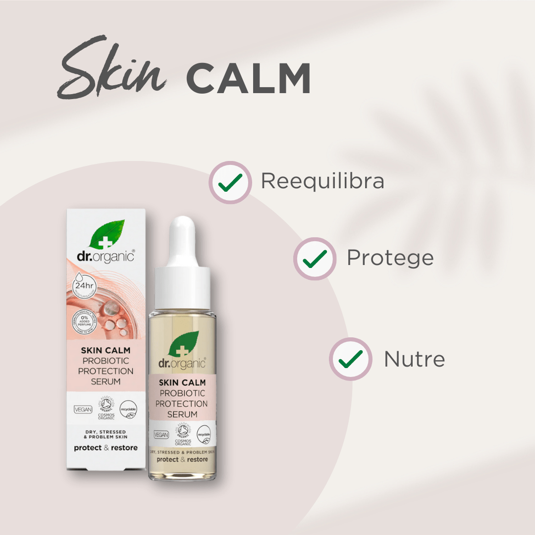 Sérum protector probiótico Skin Calm para pieles secas y estresadas 30ml - drorganic.es