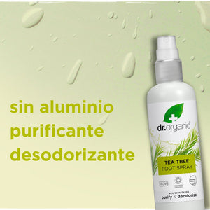 Spray desodorante para pies Arbol de Té 100ml - drorganic.es