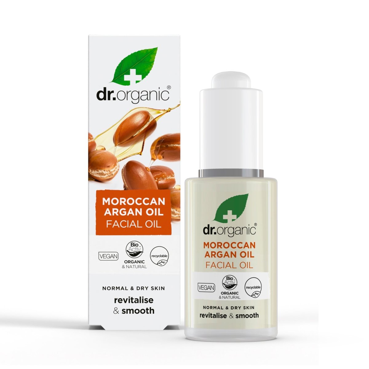 Suero facial Aceite de Argán Marroquí para piel normal a seca 30ml - drorganic.es