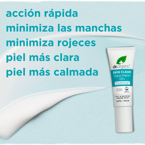 Tratamiento en gel Skin Clear para granos y marcas 10ml - drorganic.es