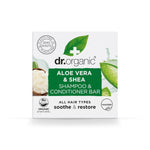 Champú & Acondicionador sólido Aloe Vera y Karité para todo tipo de cabello 75 gr - drorganic.es