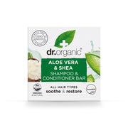 Champú & Acondicionador sólido Aloe Vera y Karité para todo tipo de cabello 75 gr - drorganic.es