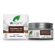 Crema de noche Aceite Virgen de Coco para piel seca a muy seca 50ml - drorganic.es