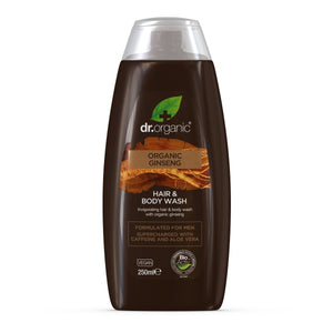 Gel de Ducha 3 en 1 (Cara, Cuerpo y Cabello) Ginseng 250ml (Hombre) - drorganic.es