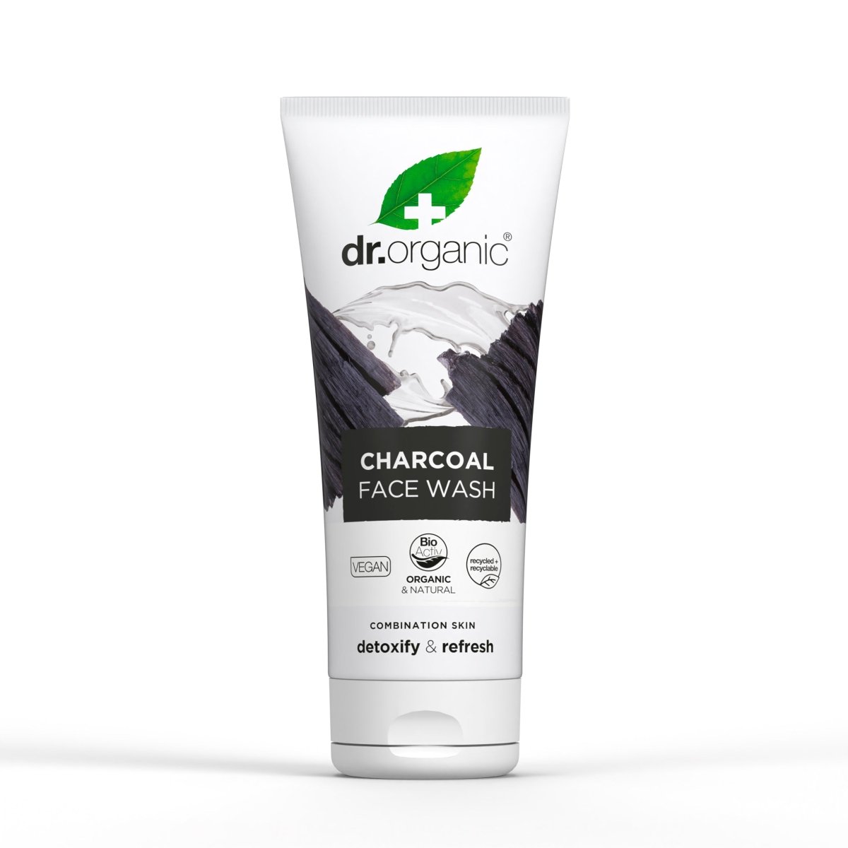 Limpiador facial de Carbón activado para piel grasa 200ml - drorganic.es
