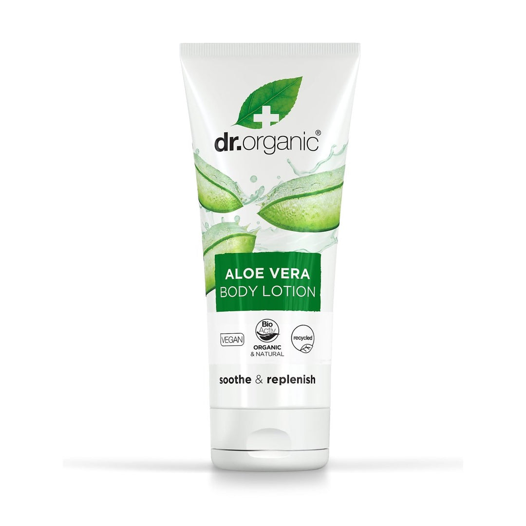 Loción Corporal de Aloe Vera para todo tipo de piel 200ml - drorganic.es