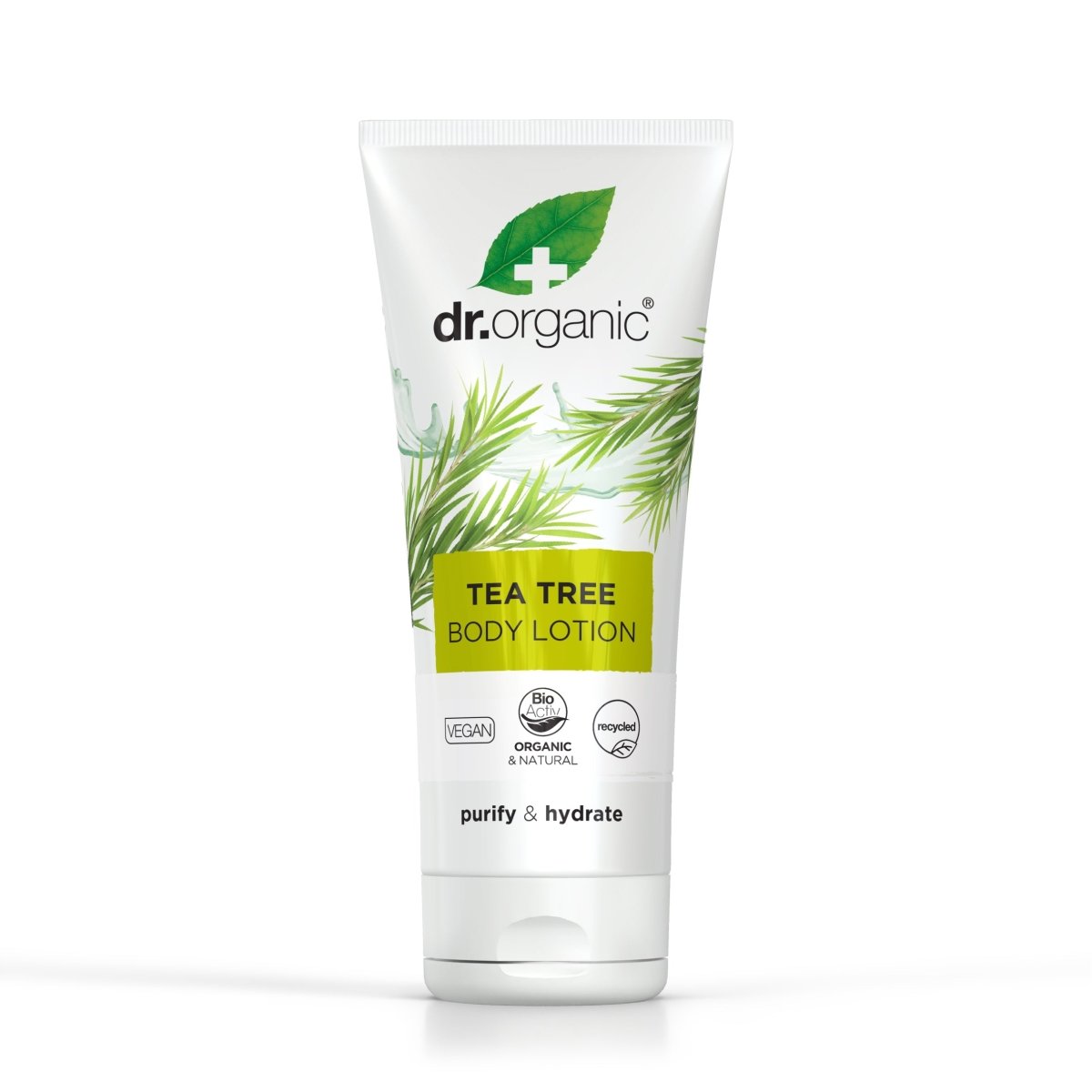 Loción corporal de Árbol de Té purificante 200ml - drorganic.es