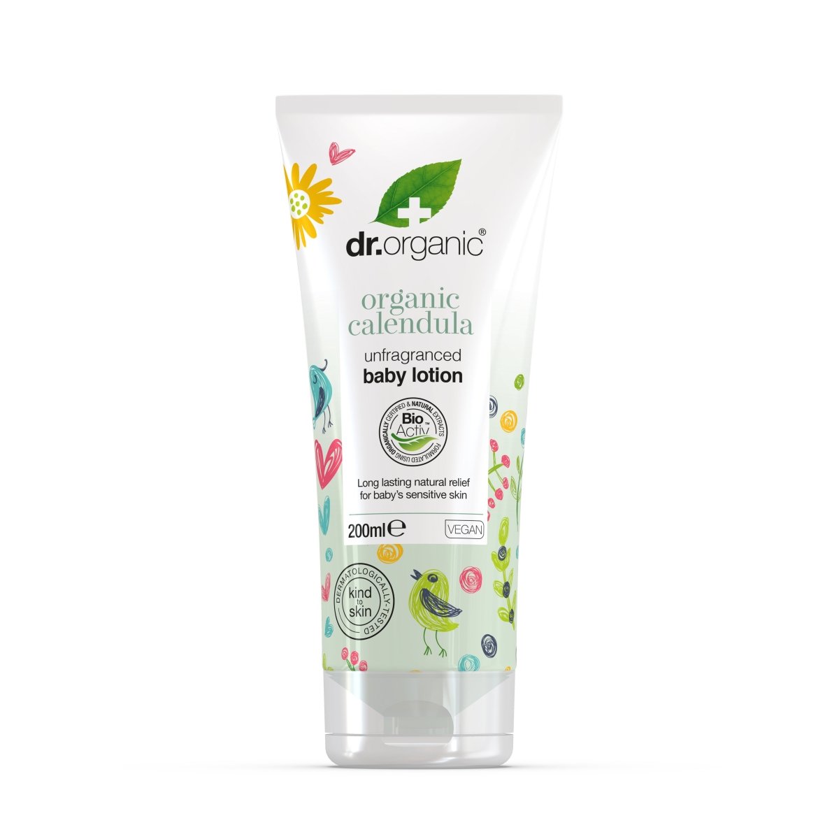 Loción corporal de Caléndula para bebé 250ml - drorganic.es