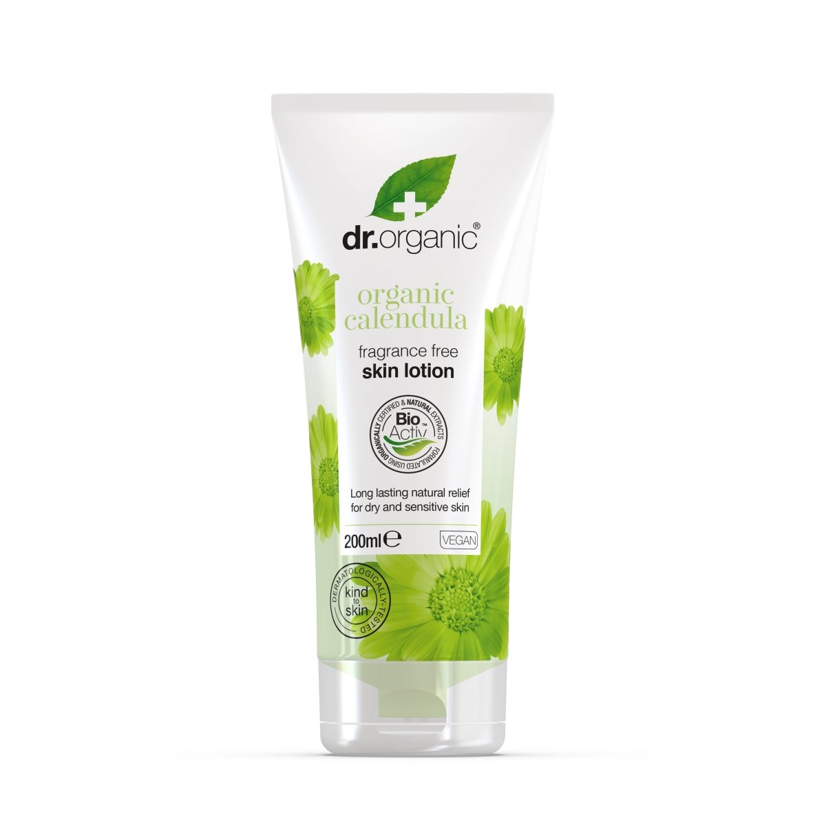 Loción corporal de Caléndula para piel sensible 200ml - drorganic.es