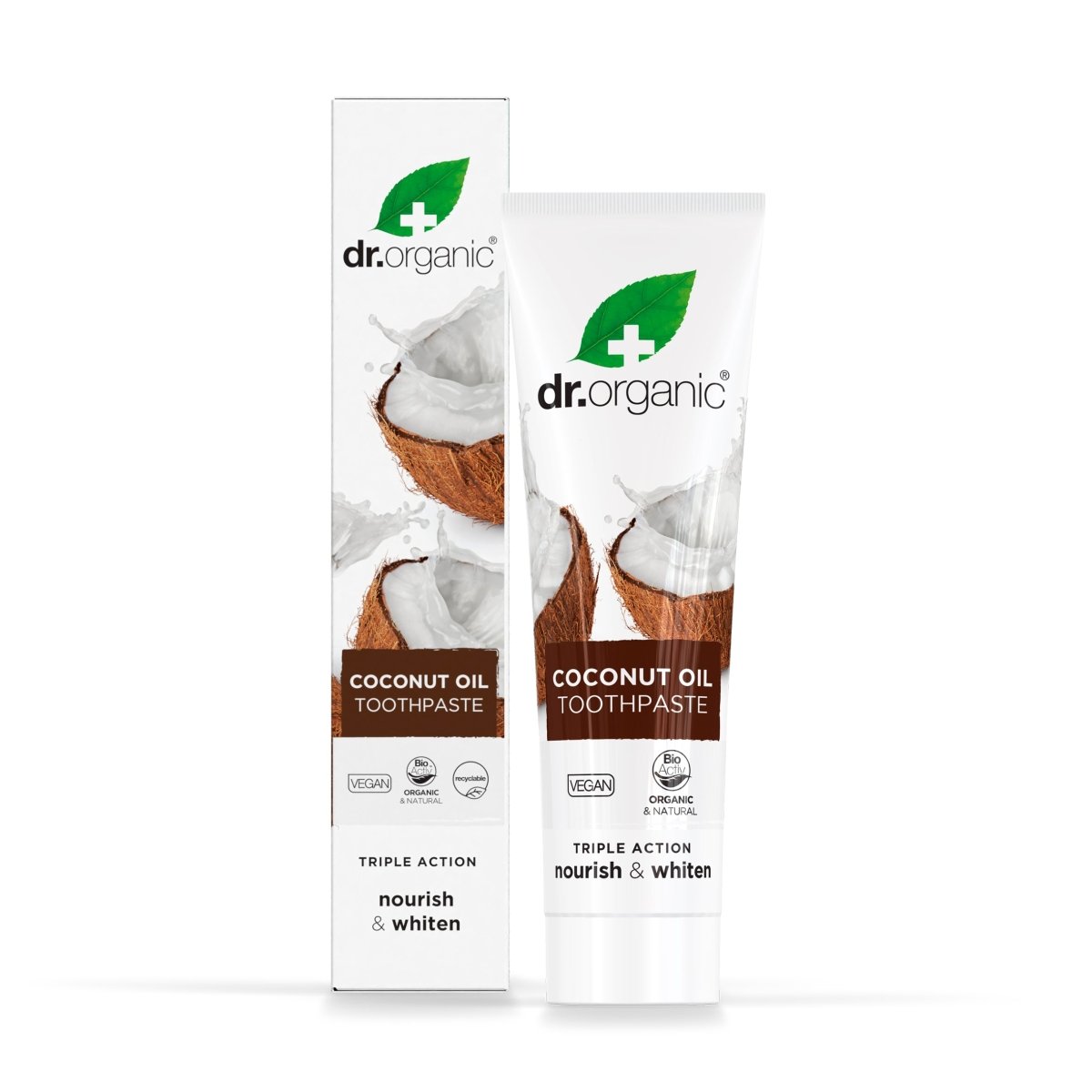 Pasta de dientes Aceite Virgen de Coco 100ml - drorganic.es